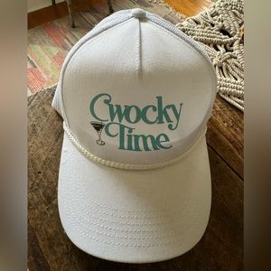 CWOCKY time trucker hat OS Graydon Cutler cocktail